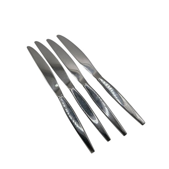 Oneida Satinique Betty Crocker Stainless Steel Knives Set Of 4 Discontinued 1990 - Picture 3 of 3